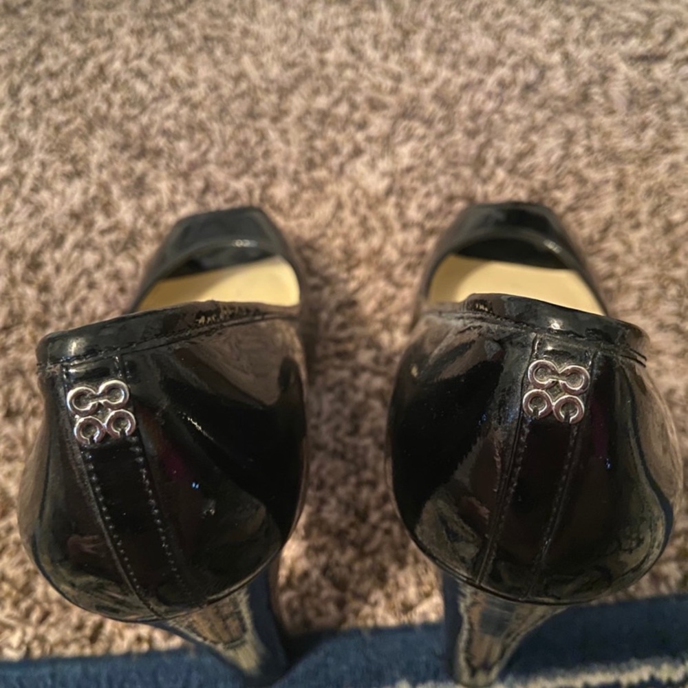 Coach black heels size 10